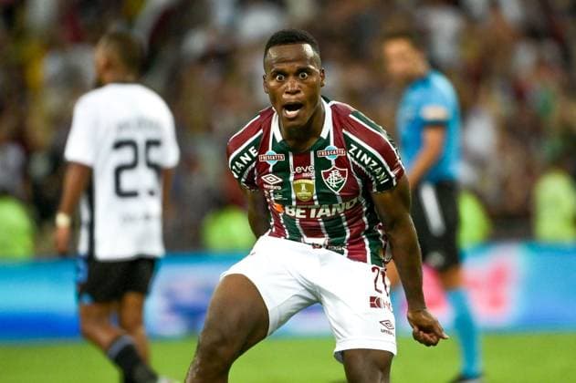 Bilder des Jahres 2024, Sport 02 Februar Sport Themen der Woche KW09 Sport Bilder des Tages Maracana John Arias of Fluminense, celebrates his goal during the match between Fluminense and LDU Quito, in the Recopa Sulamericana 2024 Final, at Maracana Stadium this Thursday 29. 30761 (Marcello Dias SPP) Copyright: xMarcelloxDiasx xSPPx spp-en-MaDi-MCD_1264