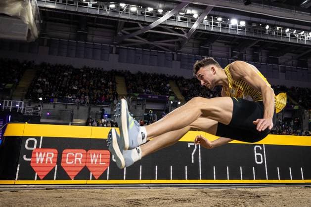World Athletics Indoor Championships Glasgow, 02 03 2024 BATZ, Simon GER in the long jump final on day 2 morning session of the World Athletics Indoor Championships in Glasgow Scotland United Kingdom on 22 08 2023 Copyright: xBEAUTIFULxSPORTS AxelxKohringx