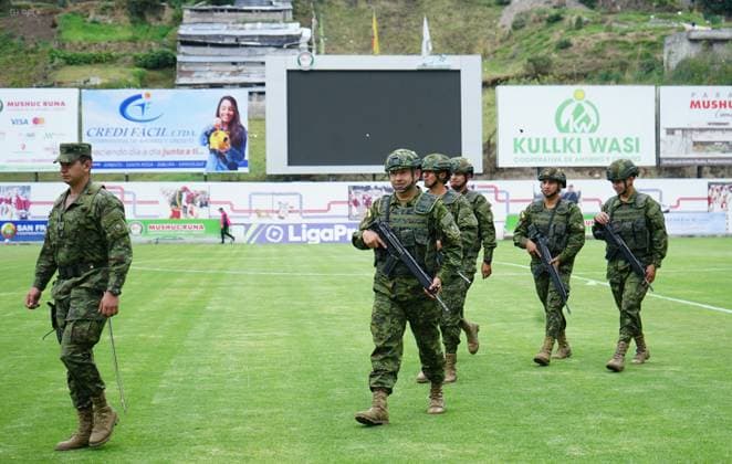FBL LIGA PRO ECUABET MUSHUC RUNA LIBERTAD Pilahuin March 2, 2024 Echaleche stadium Mushuc Runa faces Libertad for the national soccer championship date 1 of the national soccer championship series A of the Ligapro Ecuabet. Copyright: xJorge.Perezx