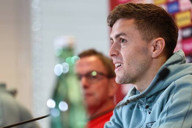 SOCCER - AUT vs TUR, test match VIENNA,AUSTRIA,25.MAR.24 - SOCCER - OEFB International Friendly, Länderspiel, Nationalmannschaft match, Austria vs Turkey, preview, press conference, PK, Pressekonferenz Team AUT. Image shows Christoph Baumgartner (AUT). GEPAxpictures xArminxRauthner