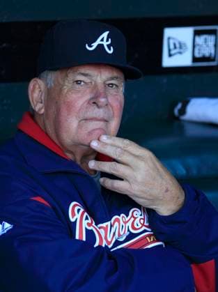 MLB, Baseball Herren, USA National League Division Series Atlanta Braves vs San Francisco Giants OCT 08 October 08, 2010: San Francisco,CA. Braves Manager Bobby Cox 6, before the National League Division Series game 2, between the Wild Card Atlanta Braves and the National League West San Francisco Giants at AT&T Park in San Francisco,California. The Braves beat the Giants in 11 innings 5-4. Jeff Trouette CSM.(Credit Image: Â Jeff Trouette Cal Media) San Francisco California U.S. EDITORIAL USE ONLY Copyright: xx ZUMA-20101008_zaf_cj3_002.jpg JeffxTrouettex csmphoto371879