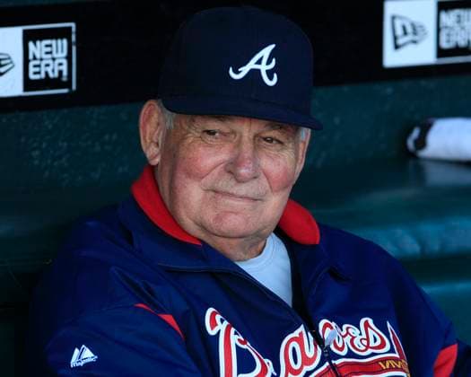 MLB, Baseball Herren, USA National League Division Series Atlanta Braves vs San Francisco Giants OCT 08 October 08, 2010: San Francisco,CA. Braves Manager Bobby Cox 6, before the National League Division Series game 2, between the Wild Card Atlanta Braves and the National League West San Francisco Giants at AT&T Park in San Francisco,California. The Braves beat the Giants in 11 innings 5-4. Jeff Trouette CSM.(Credit Image: Â Jeff Trouette Cal Media) San Francisco California U.S. EDITORIAL USE ONLY Copyright: xx ZUMA-20101008_zaf_cj3_018.jpg JeffxTrouettex csmphoto371920