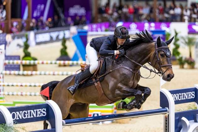 RIYADH FEI World Cupâ ¢ Finals 2024, RIYADH FEI World Cupâ ¢ Finals 2024 FUCHS Martin SUI , Commissar Pezi LONGINES FEI JUMPING WORLD CUPâ ¢ Final II Table A Jumping competition with jump off Riyadh, Riyadh, Riyadh International Convention Center RICEC 18 April 2024