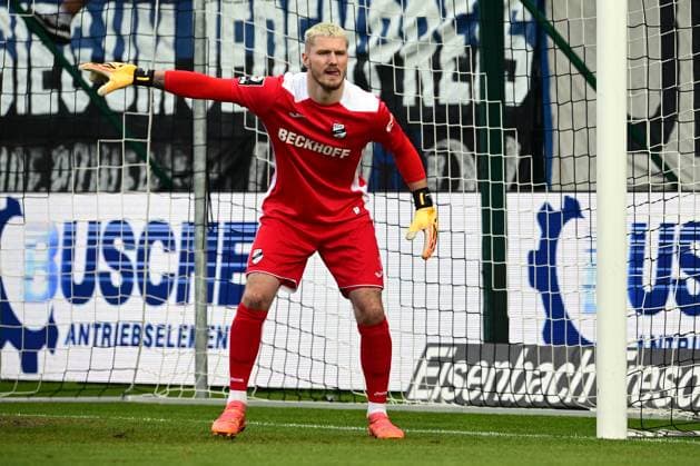27 04 2024 pmk NH114871 Soccer Men 3 League Season 2023 2024 Sportclub Arena Verl SC Verl SV Waldhof Mannheim 07 Luca UNBEHAUN 01 Goalkeeper Verl