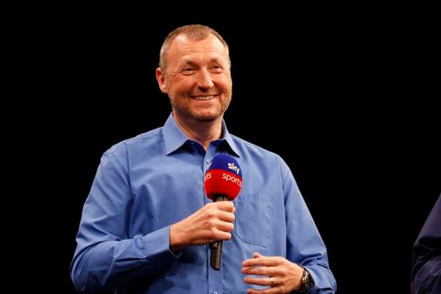 Darts BETMGM Premier League Sky Sports Presenter Wayne Mardle during the 2024 BETMGM Premier League darts at P&J Live, Aberdeen, Scotland on 2 May 2024. Aberdeen P&J Live Scotland Scotland Editorial use only , Copyright: xStephenxDobsonx PSI-19594-0007