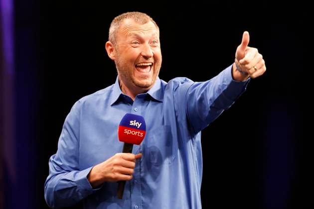 Darts BETMGM Premier League Sky Sports Presenter Wayne Mardle during the 2024 BETMGM Premier League darts at P&J Live, Aberdeen, Scotland on 2 May 2024. Aberdeen P&J Live Scotland Scotland Editorial use only , Copyright: xStephenxDobsonx PSI-19594-0010