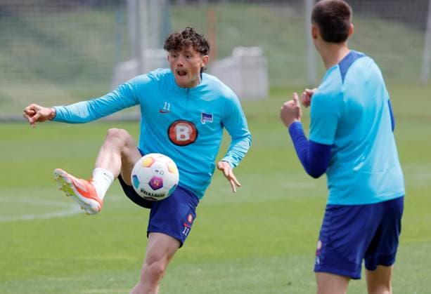 Germany, Berlin, Sportpark, GER, 2 FBL, Hertha BSC, Season 2023 24, Training, Photo Fabian Reese