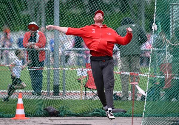 Hechingen 09 05 2024 Athletics Meeting Jump and Fly of LG Steinlach Zollern Discus, Christoph Harting LG Nord Berlin