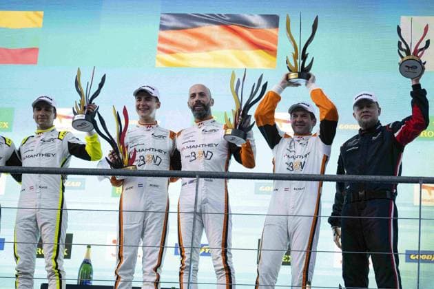 Bilder des Jahres 2024, Sport 05 Mai Sport Themen der Woche KW19 91 LIETZ Richard (aut), SCHURING Morris (nld), SHAHIN Yasser (aus), Manthey EMA, Porsche 911 GT3 R 91, LM GT3, portrait podium during the 2024 TotalEnergies 6 Hours of Spa-Francorchamps, 3rd round of the 2024 FIA World Endurance Championship, from May 8 to 11, 2024 on the Circuit de Spa-Francorchamps in Stavelot, Belgium - FIA WEC - 6 HOURS OF SPA-FRANCORCHAMPS 2024 DPPI Panoramic CL_WEC_SPA_1105-finish-35