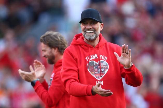 Bilder des Jahres 2024, Sport 05 Mai Sport Themen der Woche KW21 Jurgen Klopp, manager of Liverpool Liverpool v Wolverhampton Wanderers, Premier League, Football, Anfield, Liverpool, UK - 19 May 2024 EDITORIAL USE ONLY No use with unauthorised audio, video, data, fixture lists, club league logos or live services. Online in-match use limited to 120 images, no video emulation. No use in betting, games or single club league player publications. Copyright: xPhilxOldham Shutterstockx 14486516bu