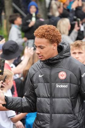 Nnamdi Collins Eintracht Frankfurt Alsbach Hähnlein 21 05 2024 FC Alsbach vs Eintracht Frankfurt, Friendly match, Eintracht in the region, Stadion am Hinkelstein