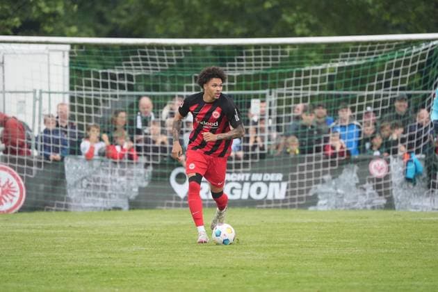 Nnamdi Collins Eintracht Frankfurt Alsbach Hähnlein 21 05 2024 FC Alsbach vs Eintracht Frankfurt, Friendly match, Eintracht in the region, Stadion am Hinkelstein