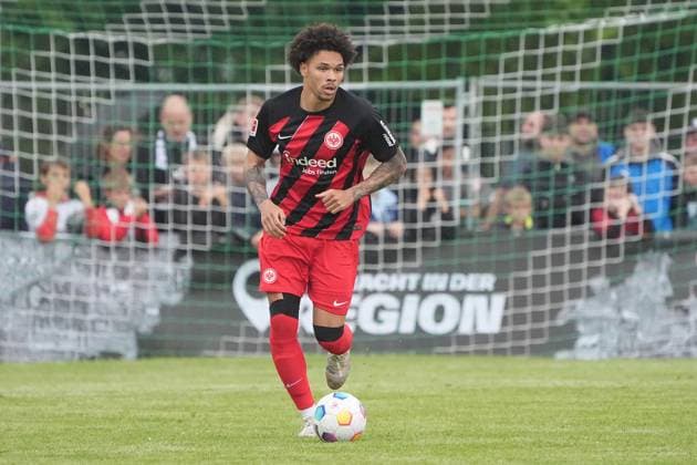 Nnamdi Collins Eintracht Frankfurt Alsbach Hähnlein 21 05 2024 FC Alsbach vs Eintracht Frankfurt, Friendly match, Eintracht in the region, Stadion am Hinkelstein