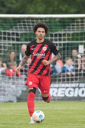 Nnamdi Collins Eintracht Frankfurt Alsbach Hähnlein 21 05 2024 FC Alsbach vs Eintracht Frankfurt, Friendly match, Eintracht in the region, Stadion am Hinkelstein