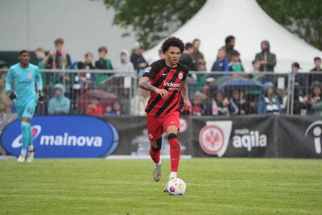 Nnamdi Collins Eintracht Frankfurt Alsbach Hähnlein 21 05 2024 FC Alsbach vs Eintracht Frankfurt, Friendly match, Eintracht in the region, Stadion am Hinkelstein