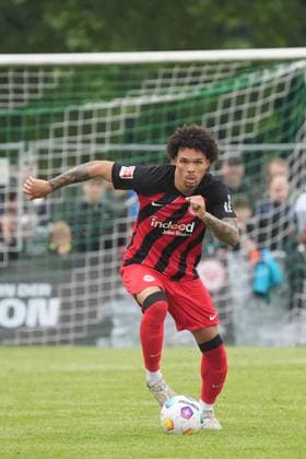 Nnamdi Collins Eintracht Frankfurt Alsbach Hähnlein 21 05 2024 FC Alsbach vs Eintracht Frankfurt, Friendly match, Eintracht in the region, Stadion am Hinkelstein