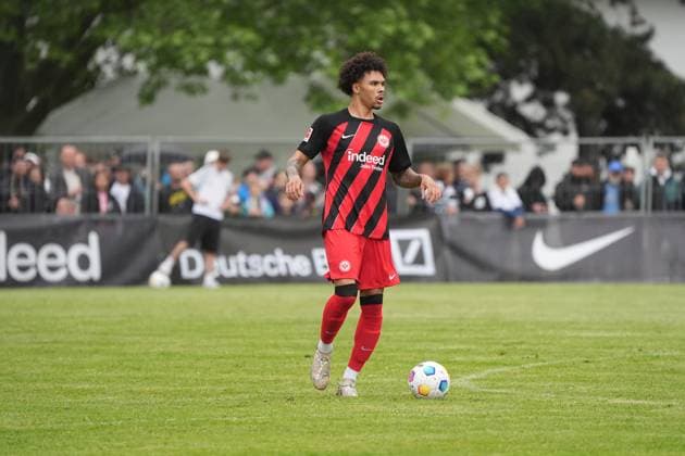 Nnamdi Collins Eintracht Frankfurt Alsbach Hähnlein 21 05 2024 FC Alsbach vs Eintracht Frankfurt, Friendly match, Eintracht in the region, Stadion am Hinkelstein