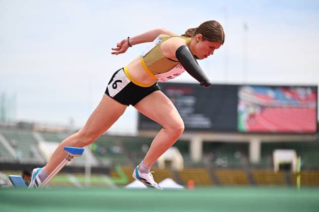 Kobe 2024 Para Athletics World Championships Day 6 KOBE, JAPAN May 22 Jule Ross of Germany during 400m final in class F47 at the Kobe 2024 Para Athletics World Championships at Kobe Universiade Memorial Stadium on May 22, 2024 in Kobe, Japan Photo by Marcus Hartmann Beautiful Sports Copyright: xBEAUTIFULxSPORTS MarcusxHartmannx