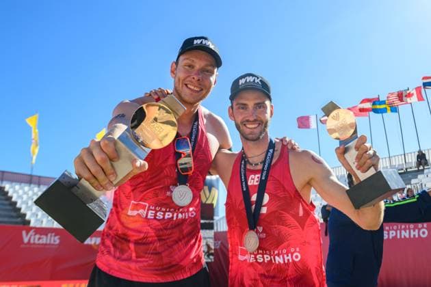 Beach Pro Tour Elite 16 Espinho, Portugal, 26 05 2024 Nils Ehlers GER , Clemens Wickler GER Beach Pro Tour Elite 16 Espinho, Espinho on 26 05 2024 Copyright: xBEAUTIFULxSPORTS PeterxWeberx