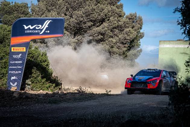 FIA WRC, Motorsport Rallye, WM Rally Italia Sardegna 2024 The driver Ott TANAK and his co-driver Martin JARVEOJA are driving a Hyundai i20N Rally1 in action during Day 1 of Rally Italia Sardegna 2024 in Sardinia, Italy, on June 1, 2024 Alghero Italy  Copyright: xFedericoxManonix originalFilename:manoni-notitle240531_npOSH