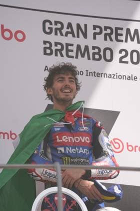 02 06 2024, Autodromo Internazionale del Mugello, Mugello, MotoGP Italian Grand Prix 2024 ,in the picture podium winner Francesco Bagnaia from Italy, Ducati Lenovo Team Defodi 506 20240602 hbr 3607 Defodi-506