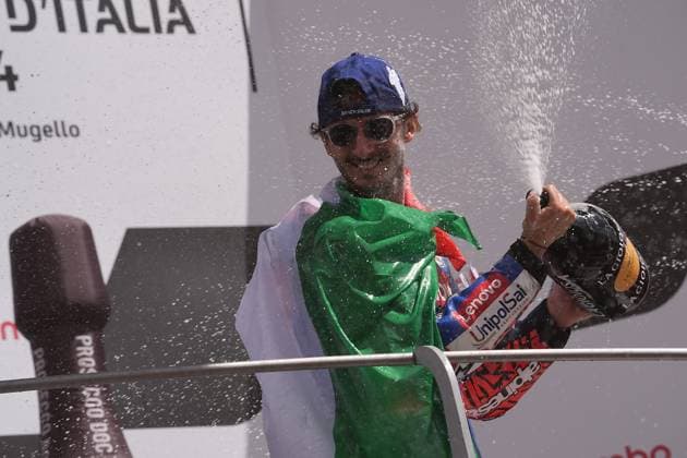 02 06 2024, Autodromo Internazionale del Mugello, Mugello, MotoGP Italian Grand Prix 2024 ,in the picture podium winner Francesco Bagnaia from Italy, Ducati Lenovo Team Defodi 506 20240602 hbr 3673 Defodi-506