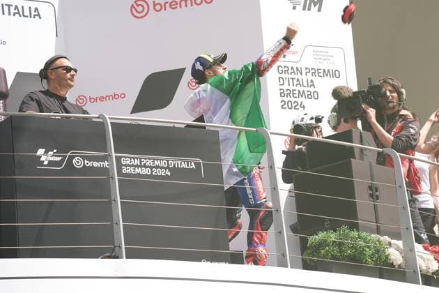 02 06 2024, Autodromo Internazionale del Mugello, Mugello, MotoGP Italian Grand Prix 2024 ,in the picture podium winner Francesco Bagnaia from Italy, Ducati Lenovo Team Defodi 506 20240602 hbr 3854 Defodi-506