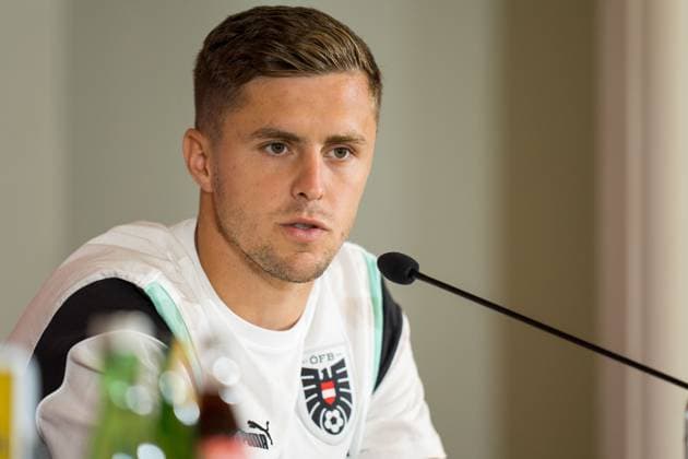 SOCCER - UEFA EURO, EM, Europameisterschaft,Fussball 2024 BERLIN,GERMANY,15.JUN.24 - SOCCER -UEFA EURO 2024, OEFB, Oesterreichischer Fussball-Bund, press conference, PK, Pressekonferenz Image shows Christoph Baumgartner (AUT). GEPAxpictures xJohannesxFriedl