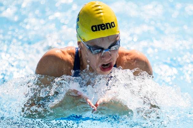 240618 Olivia Klint Ipsa of Sweden competes in women s 100 meter breaststroke swimming heats during day 9 of the European Aquatics Championships 2024 on June 18, 2024 in Belgrade Photo Johanna Säll BILDBYRAN kod JL JL0393 swimming swimming svomming European Aquatics Championships 2024 sim em em bbeng sverige  Copyright: JOHANNAxSÄLL BB240618BB428