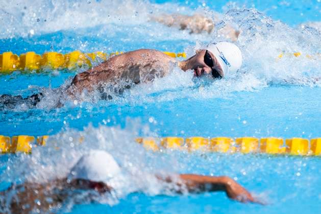 240618 Tomas Koski of Finland competes in men s 100 meter freestyle swimming heats during day 9 of the European Aquatics Championships 2024 on June 18, 2024 in Belgrade Photo Johanna Säll BILDBYRAN kod JL JL0393 simning swimming svomming European Aquatics Championships 2024 sim em em bbeng  Copyright: JOHANNAxSÄLL BB240618BB484