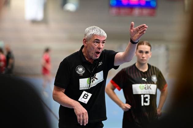 Handball I Juniors I Season 2024 2025 I Nations Cup I Switzerland WU18 Germany WU18 I 27 06 2024 Gino Smits Germany WU18 Lübeck Hansehalle Schleswig Holstein Germany Copyright: xLobeca FelixxSchlikisx