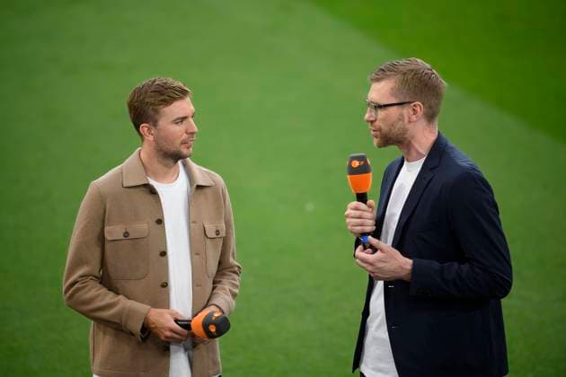 v l Christoph KRAMER TV expert , Per MERTESACKER TV expert at ZDF Round of 16, Match M37, Germany GER Denmark DEN , on 29 06 2024 in Dortmund Germany European Football Championship 2024 from 14 06 14 07 2024 in Germany Â