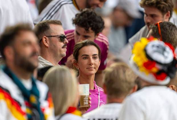 29 06 2024, Football UEFA EURO 2024, Round of 16, Germany Denmark, in the BVB Arena Dortmund, Lisa Müller Germany the wife of Thomas Müller Germany