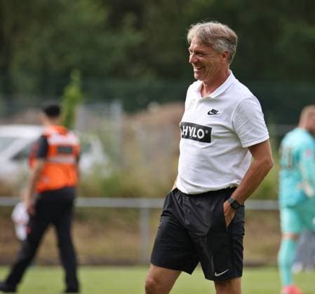 05 07 2024, Football, Men, Test match, Season 2024 2025, SV 07 Elversberg FC Swift Hesperingen, Coach Horst Steffen SV 07 Elversberg Friedrichsthal Sportanlage am Franzschacht Saarland Germany EN Copyright: xFabianxKleerx