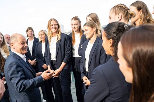 Berlin, Germany, 17 07 2024 Federal Chancellery Reception for the mens and womens national basketball teams by Federal Chancellor Olaf Scholz Copyright: xBergmann,xGuido BPA dtsxNachrichtenagenturx dts_43869