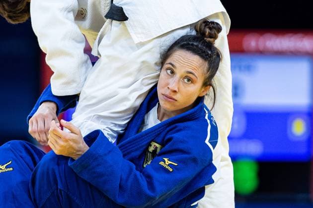 FRA, Olympic Games Paris 2024, Judo Women 27 07 2024 Catarina Costa POR vs Katharina Menz GER Winner Catarina Costa POR FRA, Olympic Games Paris 2024, Judo Women 27 07 2024 Paris Copyright: xEibner-Pressefoto RogerxBuerkex EP_RBE