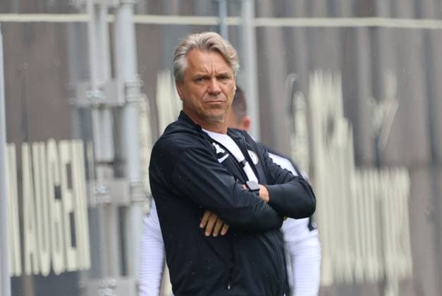 27 07 2024, Football, Men, Test match, Season 2024 2025, SV 07 Elversberg FC Viktoria Köln, Coach Horst Steffen SV 07 Elversberg Elversberg Ursapharm Arena an der Kaiserlinde Saarland Germany EN Copyright: xSebastianxBachx