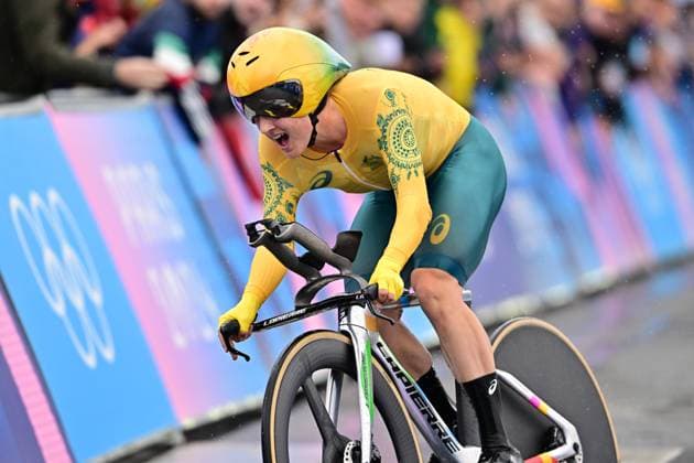 Grace BROWN Individual Time Trial Women ITT Olympia 2024 Paris Grace BROWN AUS, Australia Winner, Winner, Olympic Champion, Gold Individual Time Trial Women ITT, Womens Individual Time Trial Olympia 27 07 2024 Paris