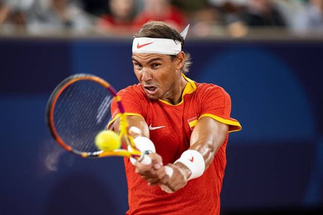 FRA, Olympic Games Paris 2024, Tennis Mens Doubles, 27 07 2024 Nadal Alcaraz ESP vs Gonzalez Molteni ARG FRA, Olympic Games Paris 2024, Tennis 27 07 2024 Paris Copyright: xEibner-Pressefoto RogerxBuerkex EP_RBE