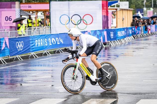 CADZOW Kim Olympic Games Paris 2024 CADZOW Kim NZL New Zealand Landscape horizontal Landscape Event Event Olympic Games Paris 2024 Category Category Cycling Road Cycling World Championships Elite Women Location Location Europe France Paris Start Paris Finish Paris Discipline Individual Time Trail ITT Distance 32,4 km Date Date 27 07 2024 Saturday Day 1