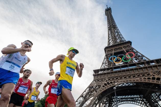 240801 Perseus Karlström of Sweden competes in men s 20 km race walk during day 6 of the Paris 2024 Olympic Games on August 1, 2024 in Paris Photo Vegard Grott BILDBYRAN code VG VG0641 olympic games olympics os ol olympiska spel olympiske leker paris 2024 paris os paris ol bbeng race walk kappgang sweden sverige  Copyright: VEGARDxGRoTT BB240801VG010