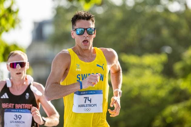 240801 Perseus Karlström of Sweden competes in men s 20 km race walk during day 6 of the Paris 2024 Olympic Games on August 1, 2024 in Paris Photo Vegard Grott BILDBYRAN code VG VG0641 olympic games,olympics,os,ol,olympiska spel,olympiske leker,pari  Copyright: VEGARDxGRoTT BB240801VG014