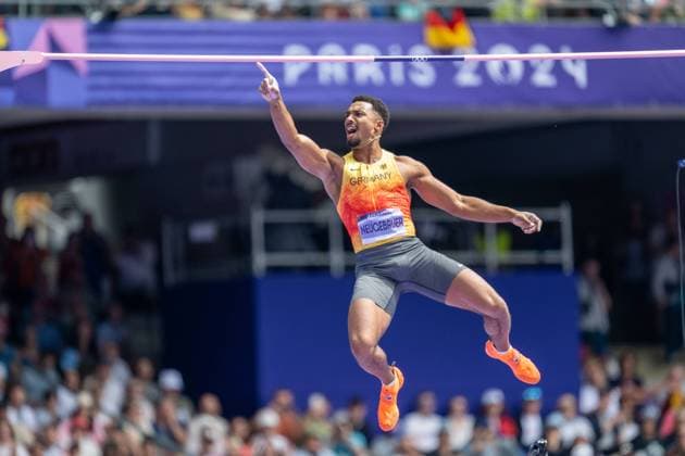 Olympic Games Athletics Paris, 03 08 2024 PARIS, FRANCE AUGUST 03 Leo NEUGEBAUER GER , born 19 Jun 2000 competing in the Men s Decathlon on day 9 of the Olympic Games during the athletics competitions at Stade de France in Paris on 03 8 2024 in France Copyright: xBEAUTIFULxSPORTS OliverxKremerx