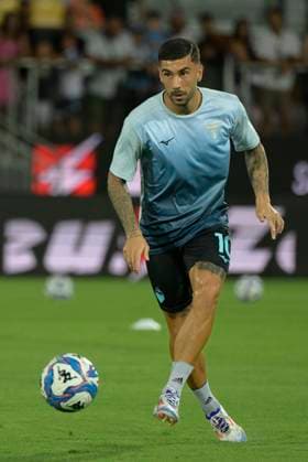 Lazio™s Mattia Zaccagni during the 2024 2025 season pre-season friendly football match between Frosinone and SS Lazio at the Benito Stirpe stadium in Frosinone Italy - Saturday, August 03, 2024 - Soccer ( Photo by Fabrizio Corradetti LaPresse )  Copyright: xFabrizioxCorradetti LaPressex