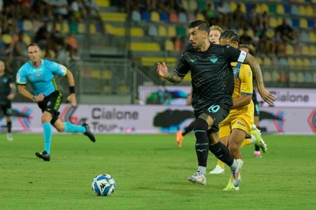 Lazio™s Mattia Zaccagni during the 2024 2025 season pre-season friendly football match between Frosinone and SS Lazio at the Benito Stirpe stadium in Frosinone Italy - Saturday, August 03, 2024 - Soccer ( Photo by Fabrizio Corradetti LaPresse )  Copyright: xFabrizioxCorradetti LaPressex