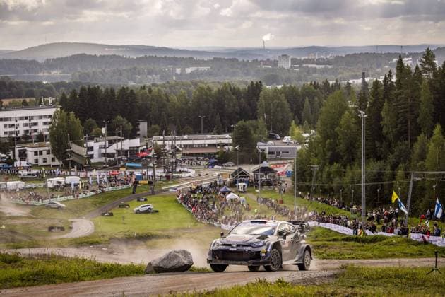 Bilder des Jahres 2024, Sport 08 August Sport Themen der Woche KW31 17 OGIER Sebastien, LANDAIS Vincent, Toyota GR Yaris Rally1, action during the Rally Finland 2024, 9th round of the 2024 WRC, Motorsport Rallye, WM World Rally Car Championship, from August 1 to 4, 2024 at Jyvaskyla, Finland - AUTO - WRC - RALLY FINLAND 2024 DPPI Panoramic RPPA_2024_09_FINLAND793