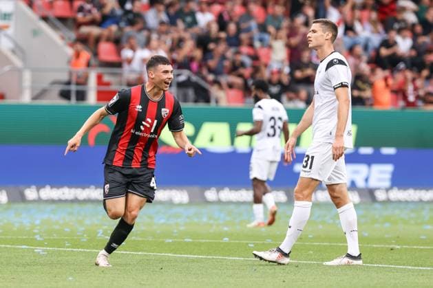 3 Liga FC Ingolstadt 04 SV Waldhof Mannheim Goal Cheer Goal 1 0 Felix Keidel 43, FCI Thalhammer Maximilian 31 SVWM 3 Liga FC Ingolstadt 04 Season 2024 2025 SV Waldhof Mannheim