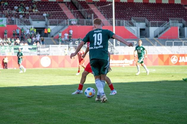 11 08 2024, xhfmx, Fussball Regionalliga Suedwest, FSV Mainz 05 U23 FC 08 Homburg emspor, David Hummel FC 08 Homburg DFL DFB REGULATIONS PROHIBIT ANY USE OF PHOTOGRAPHS as IMAGE SEQUENCES and or QUASI VIDEO Mainz