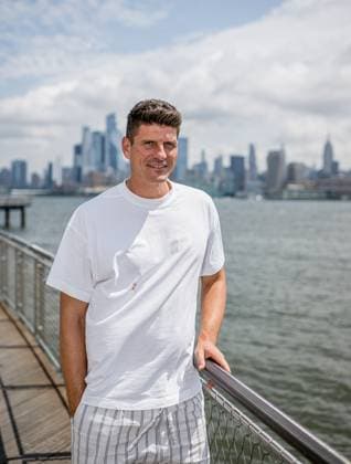 Mario Gomez Technical Director Red Bull Soccer International at Hotel W Hoboken in New Jersey Departure RB Leipzig for training camp in the USA on July 31, 2024 New York City US Tour RB Leipzig Mario Gomez