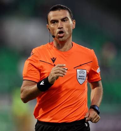 UEFA Europa League Third Qualifying Round Second Leg, Tallaght Stadium, Dublin 15 8 2024 Shamrock Rovers vs Celje Referee Ovidiu HaÅ£egan Ovidiu HaÅ£egan 15 8 2024  Copyright: x INPHO LaszloxGeczox LG_001897